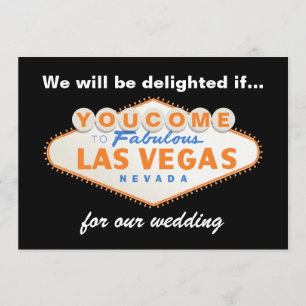 Las Vegas-inbjudan om destinationsbröllop Inbjudningar