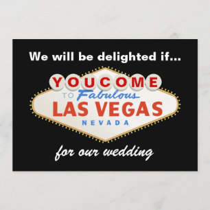 Las Vegas-inbjudan om destinationsbröllop Inbjudningar