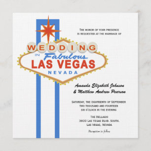 Las Vegas-inbjudan om signering av destination Inbjudningar