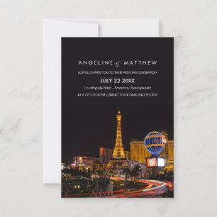 Las Vegas-inbjudan till destinationsbröllop Inbjudningar