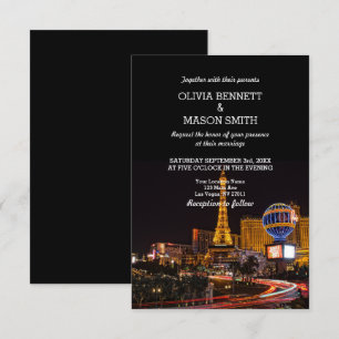 Las Vegas-inbjudan till destinationsbröllop Inbjudningar