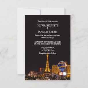 Las Vegas-inbjudan till destinationsbröllop Inbjudningar