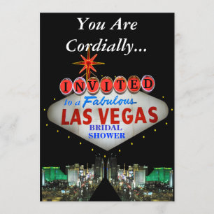 Las Vegas inbjudningskort för möhippan