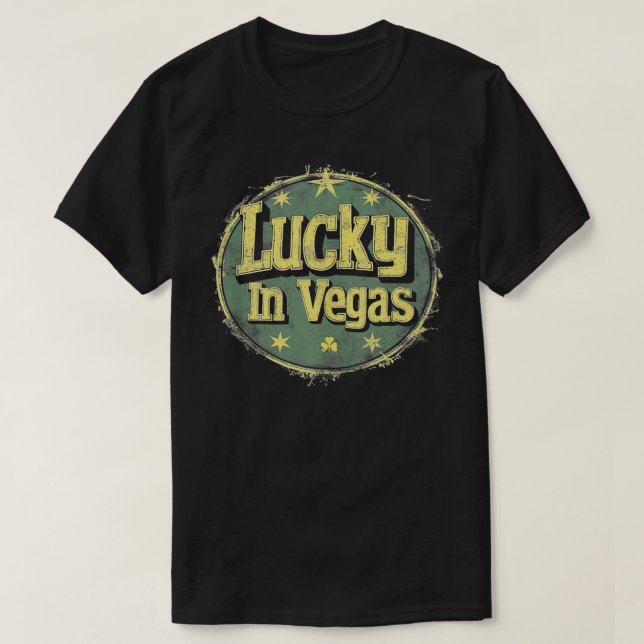Las Vegas Irish St patricks day Saint Paddys Shamr T Shirt (Design framsida)