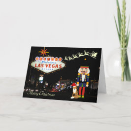 Las Vegas-julkort med Nutcracker Helgkort
