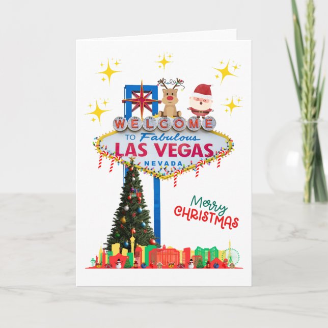 Las Vegas-julkort Tack Kort (Framsida)