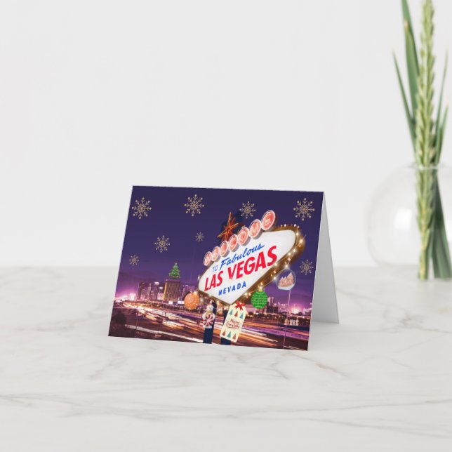 Las Vegas-julkort Tack Kort (Framsida)