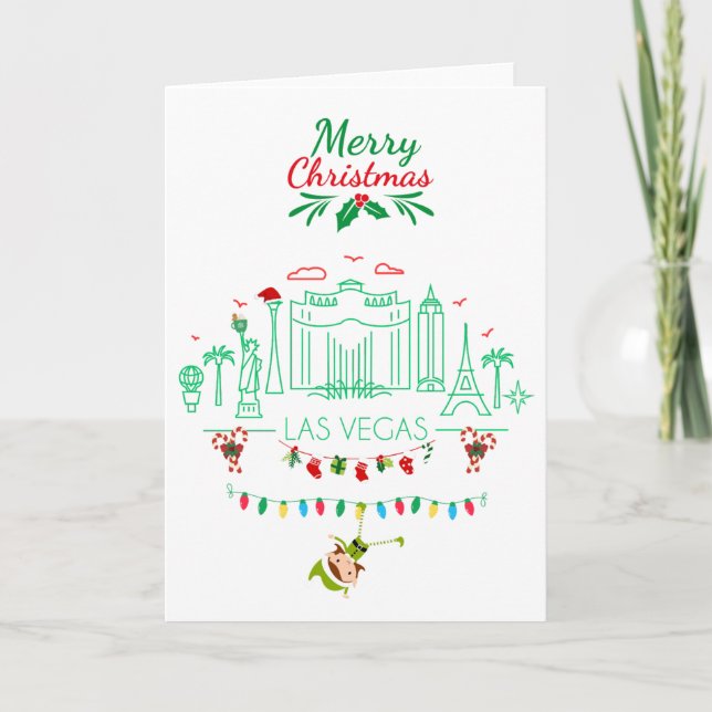 Las Vegas-julkort Tack Kort (Framsida)