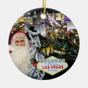 Las Vegas jultomtenprydnad Julgransprydnad Keramik