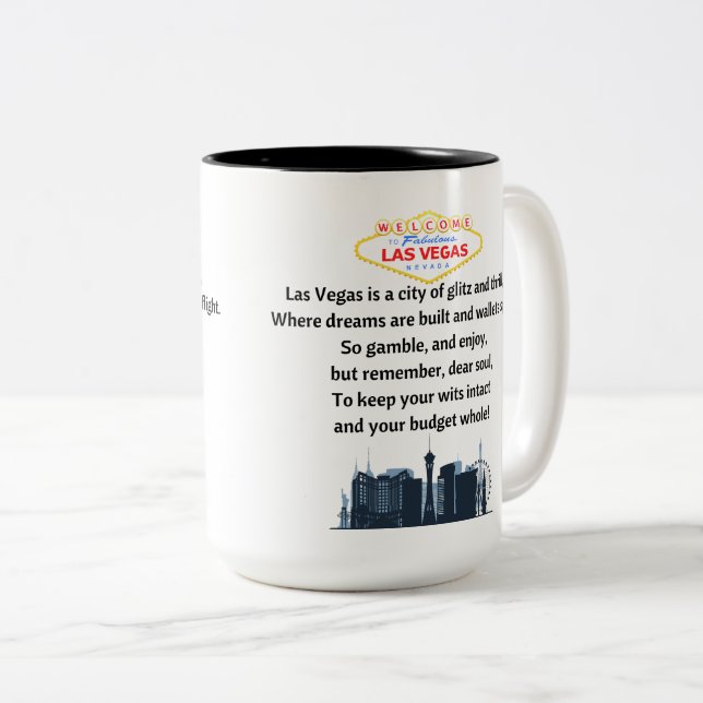 Las Vegas Kaffe Mugg (Framsida höger)