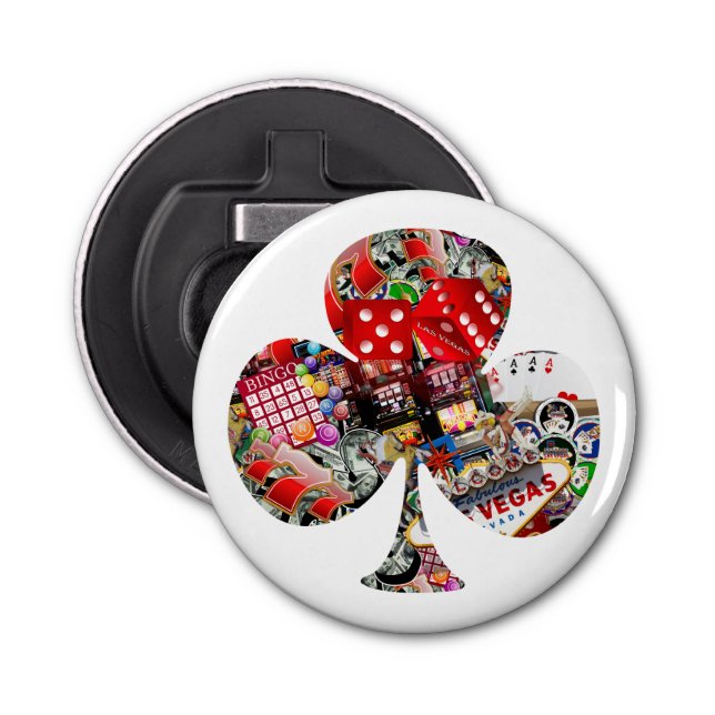 Las Vegas 'Klubb'-spelkortsform Flasköppnare (Framsidan)