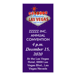 Las Vegas-konventionen/Event Flyers Reklamkort