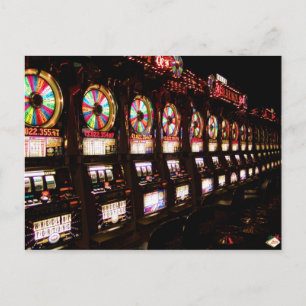 Las Vegas-kortplats Maskiner-vykort Vykort