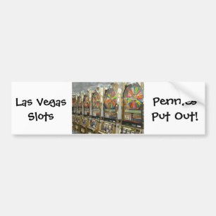 Las Vegas-kortplatser/ Pennies-utgång Bildekal
