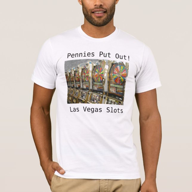 Las Vegas-kortplatser/ Pennies-utgång T-shirt (Framsida)