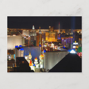 Las Vegas-kvällstid Vykort