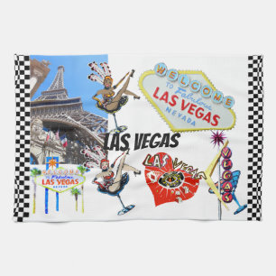 Las Vegas Landmarks Kitchen Towel Kökshandduk