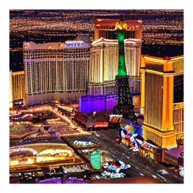 Las Vegas-landskapet i Nevada Fototryck (Framsidan)