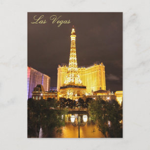 Las Vegas Ljus Vykort