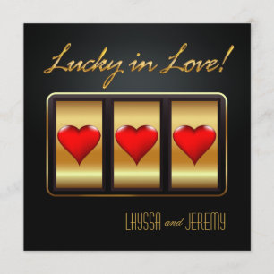 Las Vegas Lucky in Love Mottagning Inbjudningar