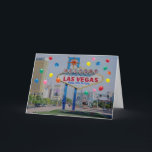 Las Vegas Lycklig 50:e födelsedagskortet i blått Kort<br><div class="desc">Las Vegas Lycklig 50:e födelsedagskortet i blått</div>