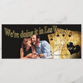 Las Vegas Lyx Foto Bröllop Inbjudningar