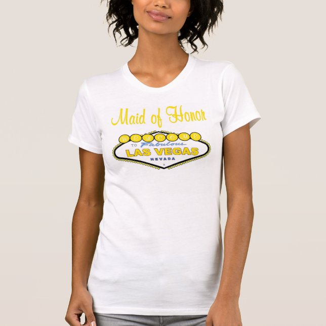 Las Vegas Maid of honor T-Shirt (Framsida)