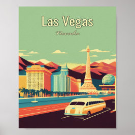 Las Vegas Minimalist Vintage affisch Art