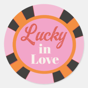 Las Vegas Mod Poker Chip (svenska: Las Vegas-mod p Runt Klistermärke