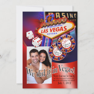 Las Vegas Mottagning (kontakta mig för att anpassa Inbjudningar
