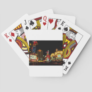Las Vegas nattliga neonskyltar kasinon skylt Spel Kort