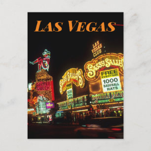 Las Vegas Neon Signs Casino-resa Vykort