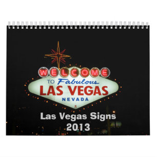 Las Vegas neontecken Kalender