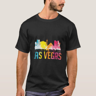 Las Vegas Nevada Akvarell Stadssiluett T Shirt