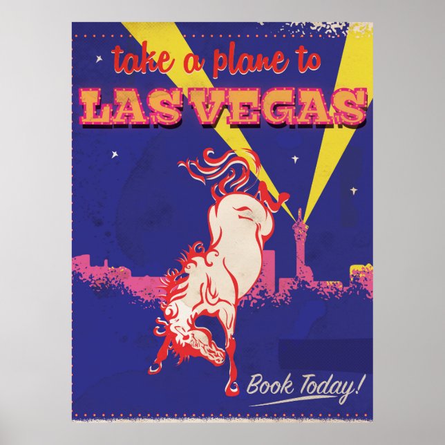 Las Vegas, Nevada-återreseaffisch. Poster (Framsidan)