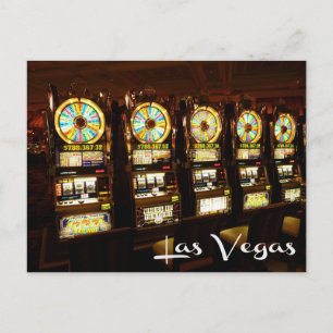 Las Vegas, Nevada Casino Slot Maskiner Postcard Vykort