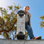 Las Vegas, Nevada City Karta Skateboard<br><div class="desc">Ett unikt karta i Las Vegas,  Nevada. Skateboard har en gata karta i staden innanför ett svart gräns längst upp och grund. Ett roligt sätt att representera den stad du kärlek bor i!</div>