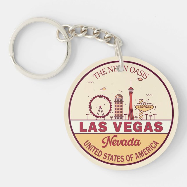 Las Vegas Nevada City Skyline Emblem (Framsidan)