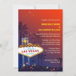 Las Vegas Nevada Destination Wedding Inbjudningar