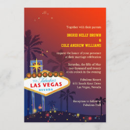 Las Vegas Nevada Destination Wedding Inbjudningar