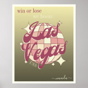 Las Vegas Nevada elegant guld-dekanor Poster
