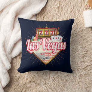 Las Vegas Nevada Förenta Staterna Kasino Vintage U Kudde