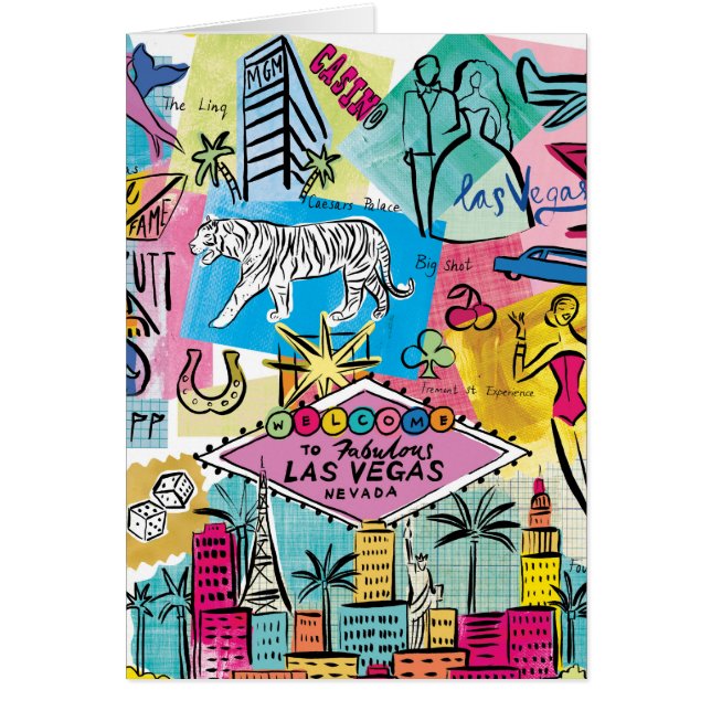 Las Vegas, Nevada Hälsningskort (Framsidan)