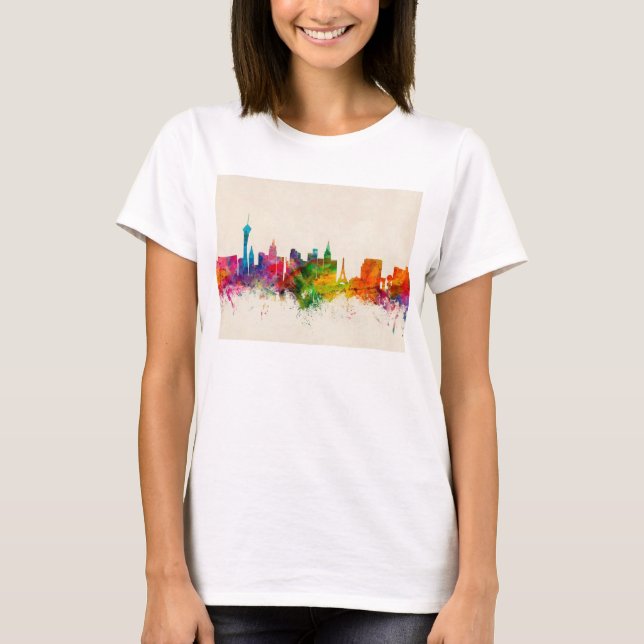 Las Vegas Nevada horisont Tee Shirt (Framsida)