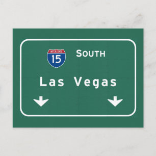 Las Vegas Nevada nv Interstate huvudvägmotorväg: Vykort