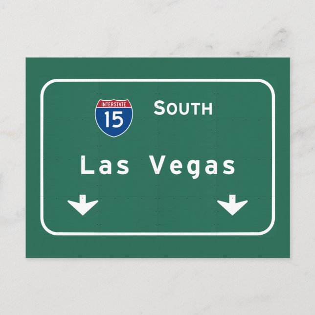 Las Vegas Nevada nv Interstate huvudvägmotorväg: Vykort (Framsida)