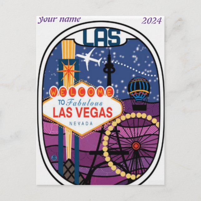Las Vegas, Nevada | Panorama vykort (Framsida)