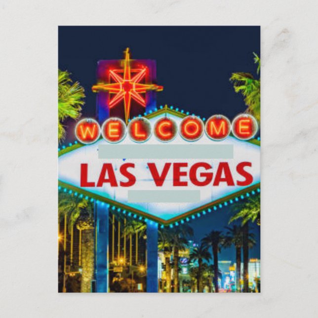 Las Vegas, Nevada | Siluett Vykort (Framsida)