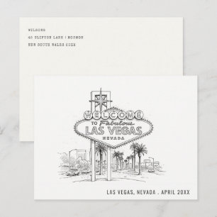 Las Vegas Nevada Skiss Landskap Resa Vykort