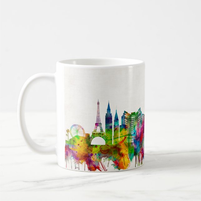 Las Vegas Nevada Skyline Kaffemugg (Vänster)